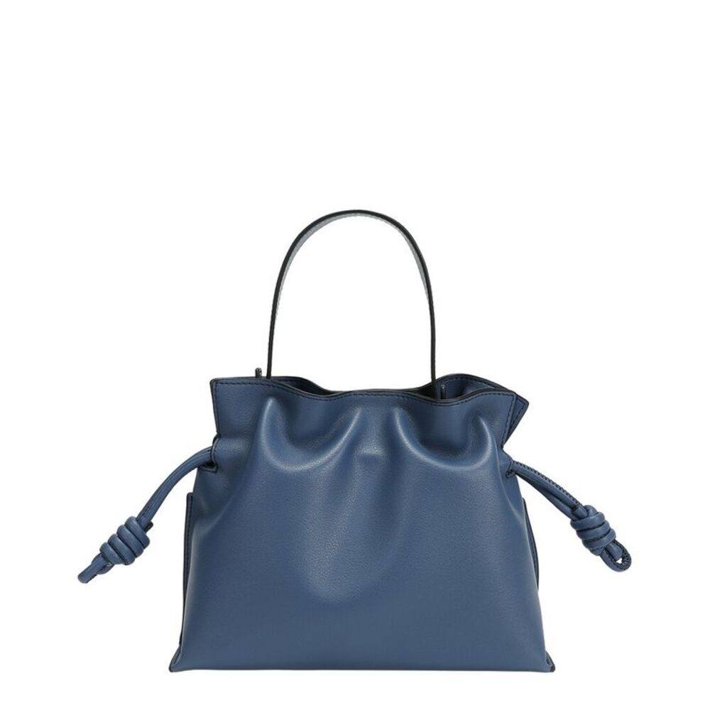 Tiffany & Fred Paris Soft Leather Bucket Bag, Navy